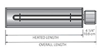 JAB Series 1.6 Kilowatt (kW) Power Type 3 Infrared Radiant Air Heater (Harpin Tubular Element with Moisture Resistant Terminal Housing)