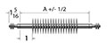 0.430 Inch (in) Heating Element Diameter Finned Tubular Heaters