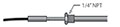 3 Inch (in) Probe Length Standard Thermocouple (0J07203P)