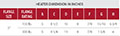 Heater Dimension for 5 Inch (in) Flange Size Immersion Heaters
