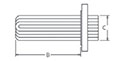 Custom Heaters with Round Flanges